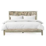 Auckland King Bed in Vintage Teak Reclaimed Wood - Image 10
