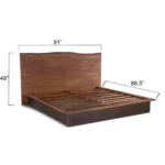 San Marino King Bed in Raw Walnut - Image 4