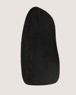 Solid Mango Wood organic shape Dining Table black 180 CM with Column Legs | Amsterdam - Image 4